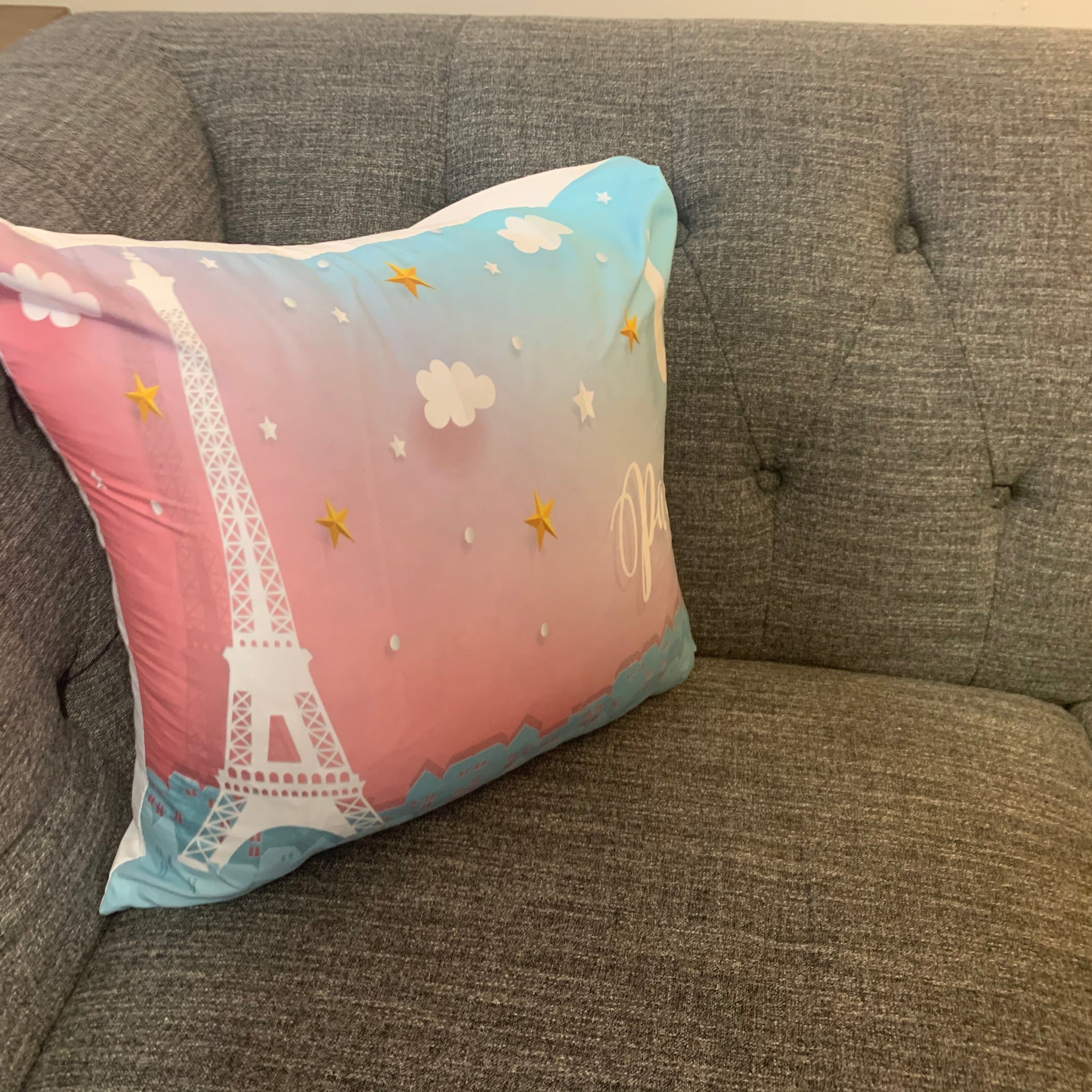 Paris couch pillow case