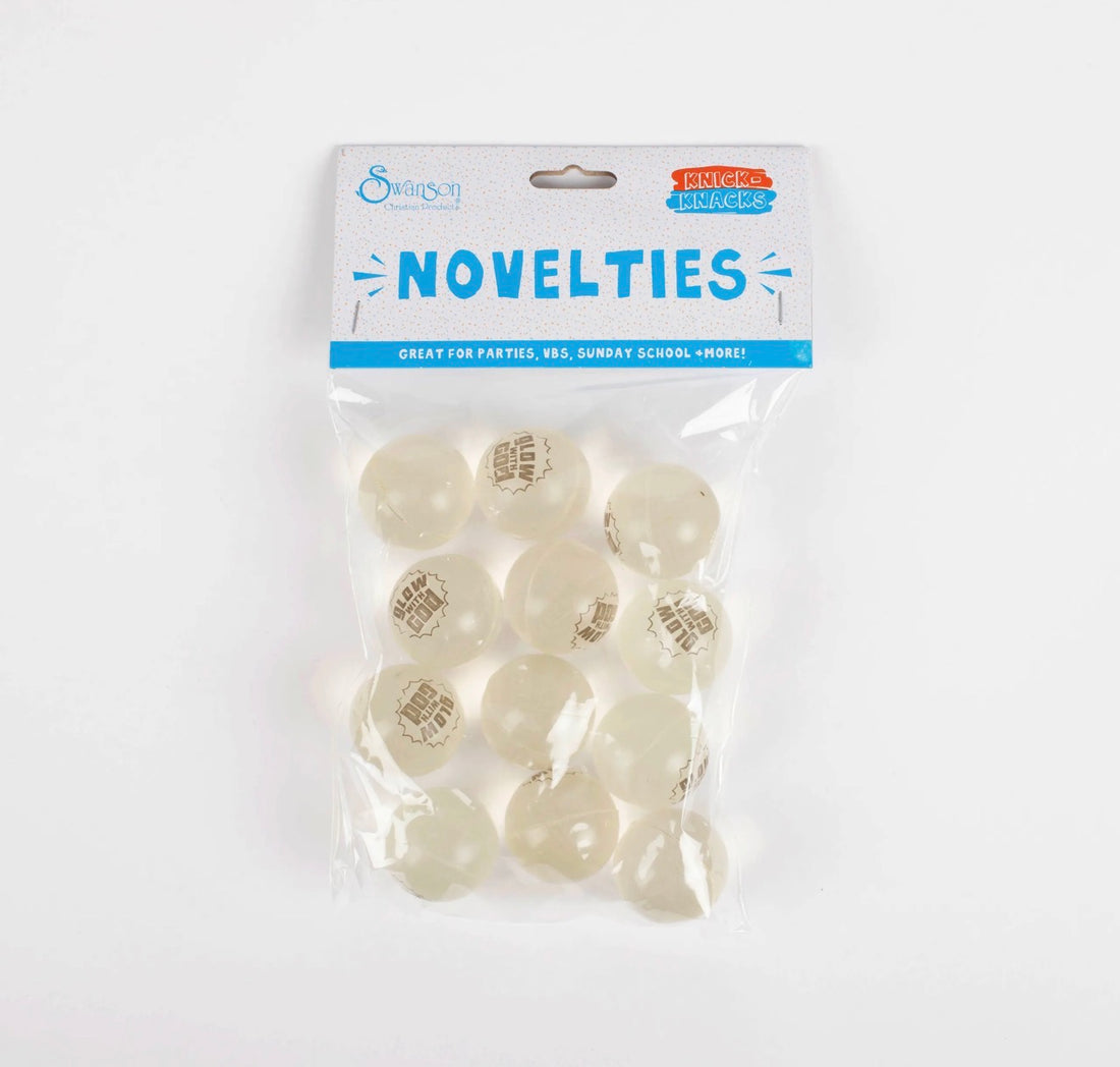 Glow with God Glow-in-the-Dark Bouncy Ball for Christian Kids