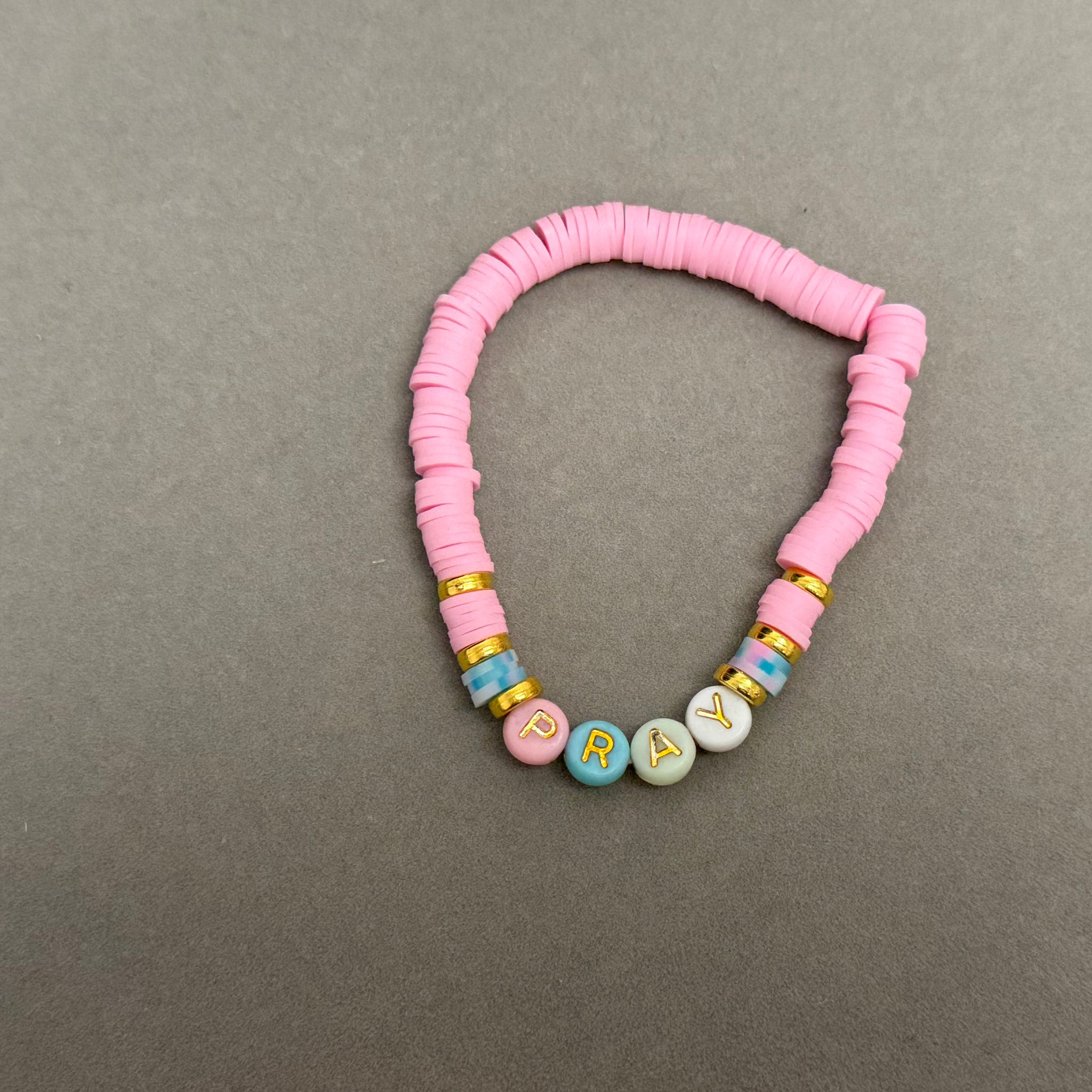 Pray pink bracelet