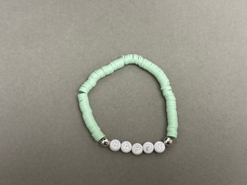 Happy light green bracelet