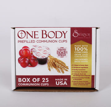 One Body Prefilled Communion Cups – Pack of 25
