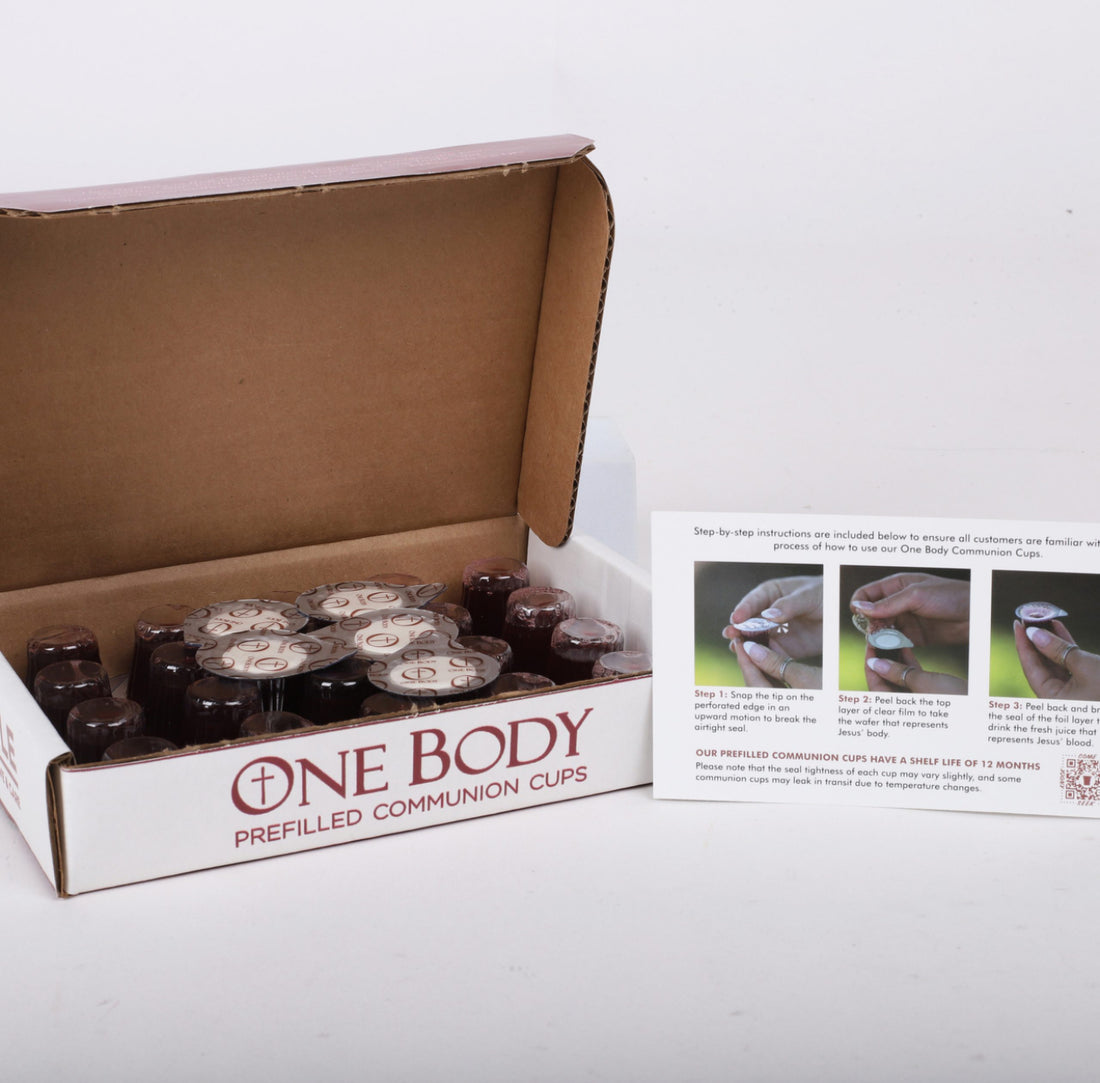 One Body Prefilled Communion Cups – Pack of 25