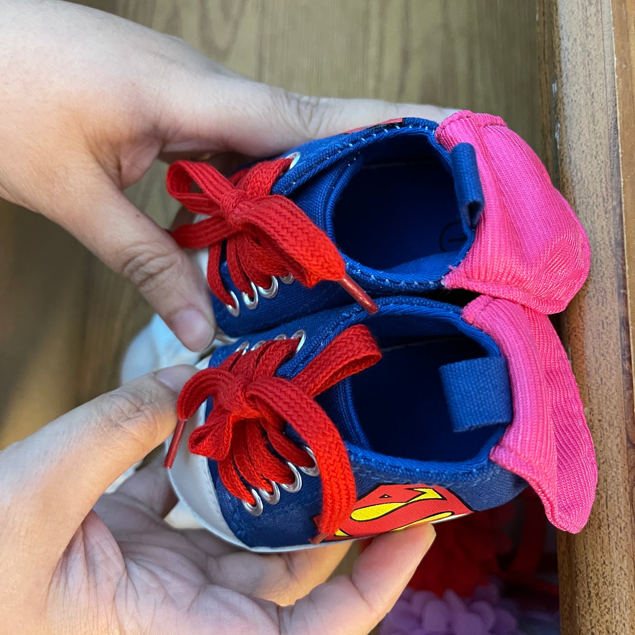 Super man baby shoes
