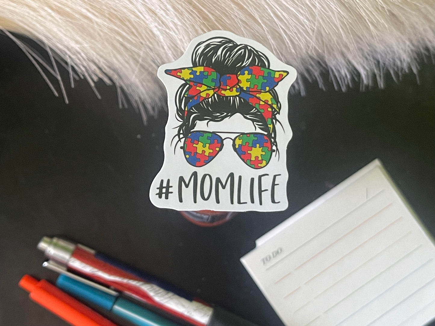 #MOMLife mom head sticker