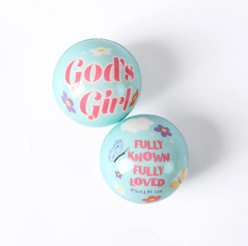 God’s Girl Soft Play Ball – Christian Kids Faith Toy | Single or Pack of 24