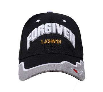 Forgiven Christian Baseball Cap – 1 John 1:9 Embroidered Hat