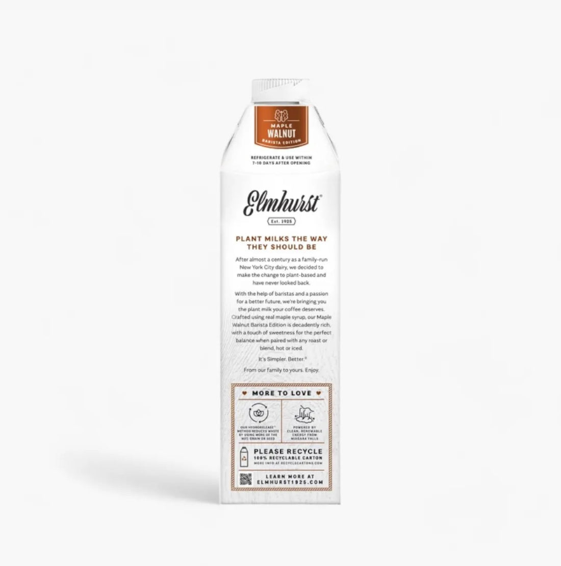 Barista Edition Maple Walnut Milk, 32oz carton
