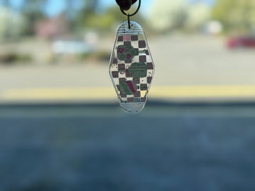 Pickle ball keychain