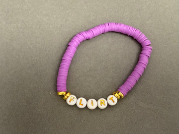 Flirt purple clay bracelet