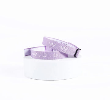 Violet WWJD Bracelet – Adjustable Christian Faith Bracelet for Kids & Adults