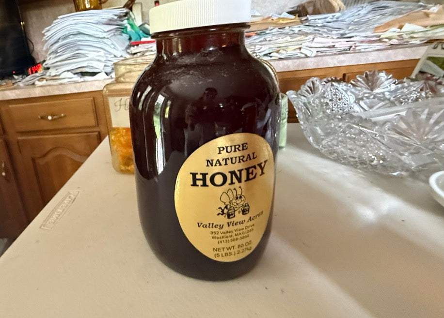 Pure natural Honey from valley view Acres local MA hunny 80 oz