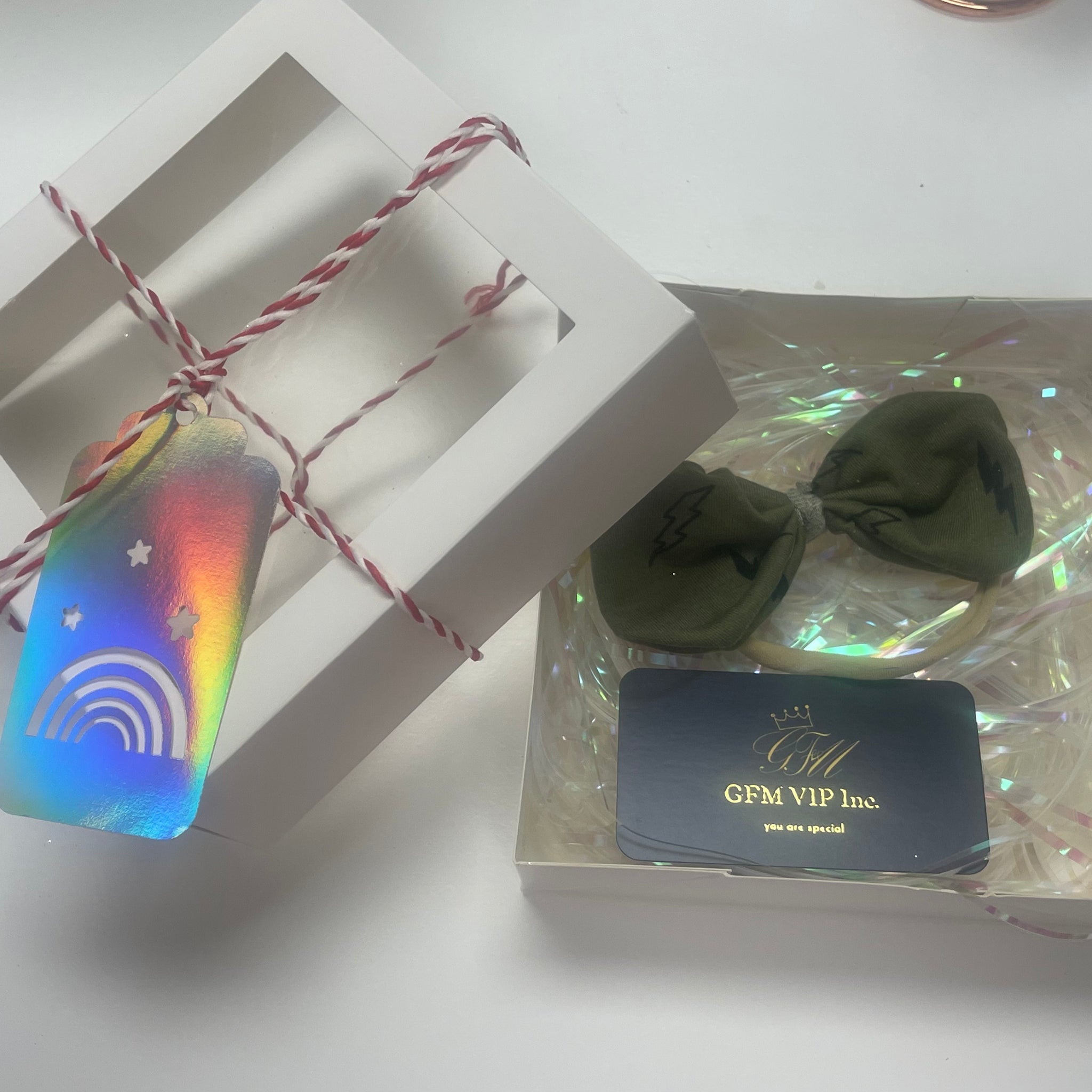 Lightning storm hair bow headband