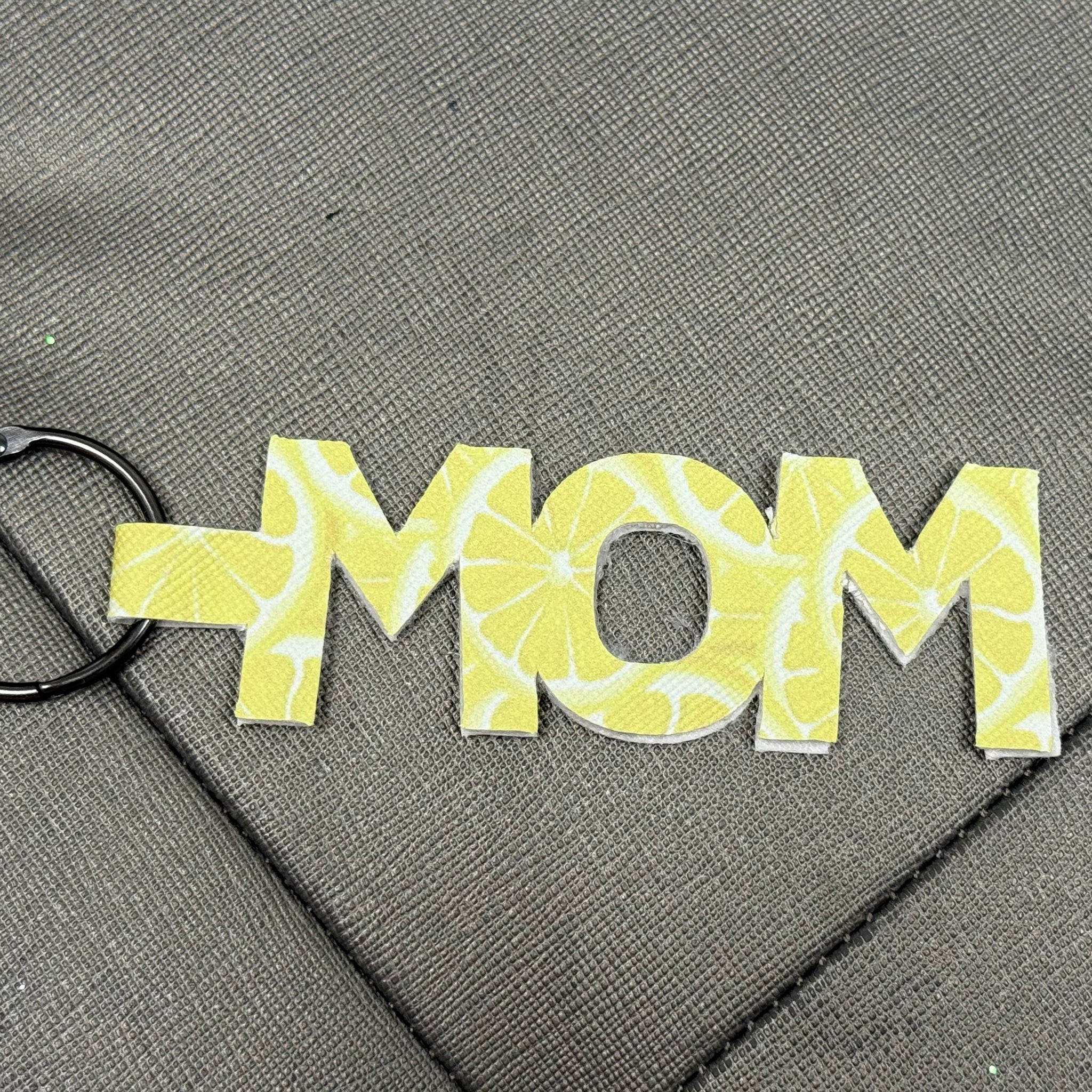 Lemon mom keychain