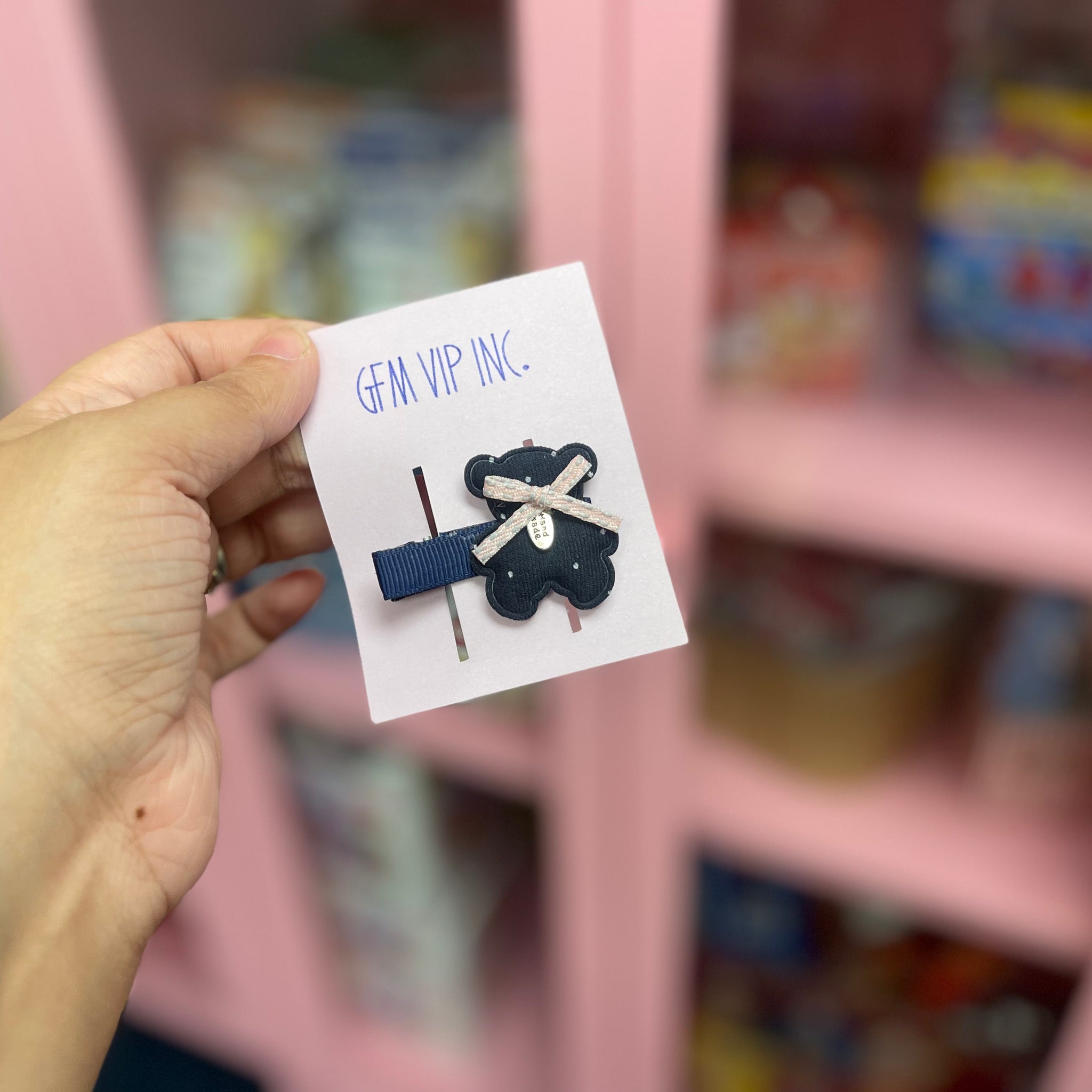 Teddy bear hair clips