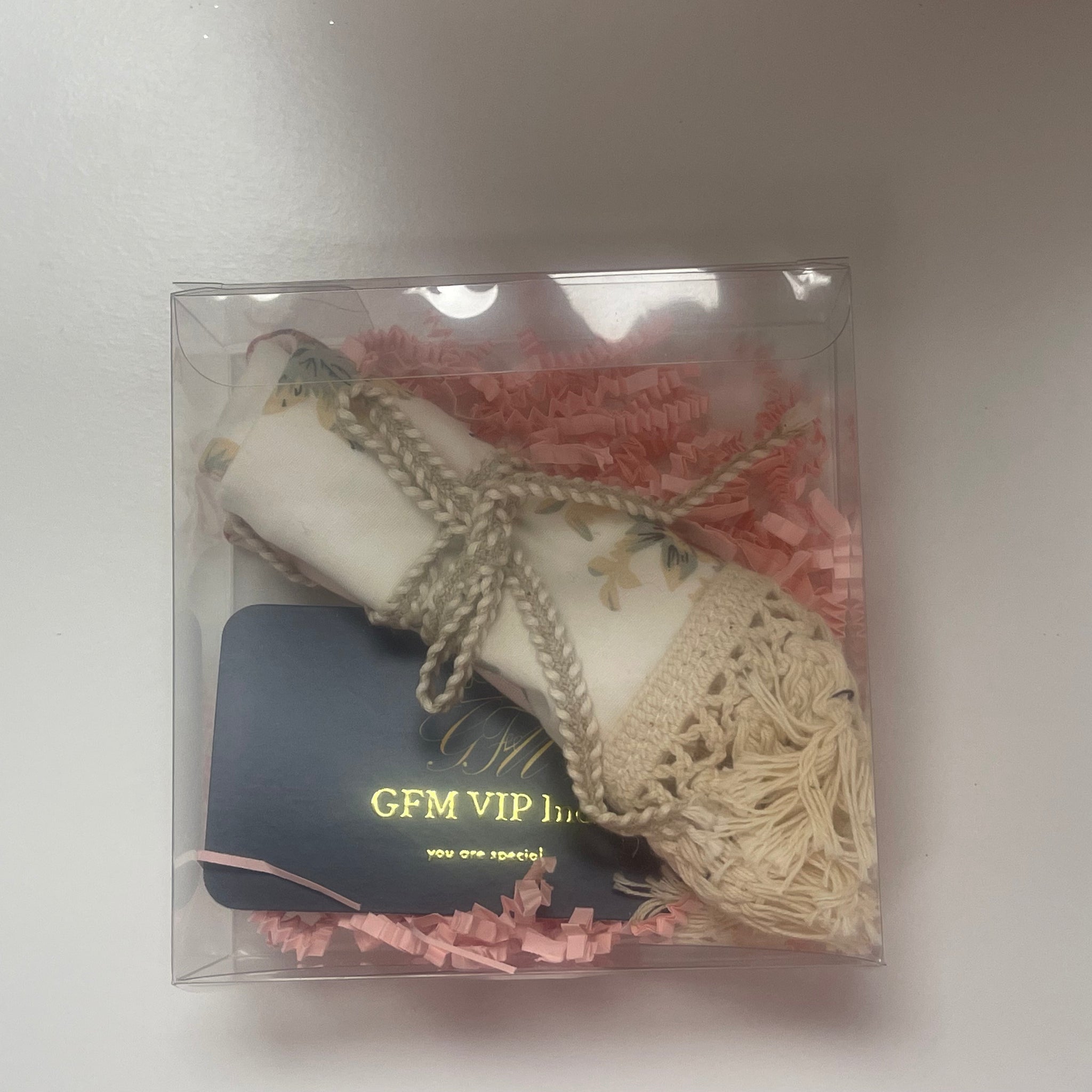 Gift set for a girl baby bib