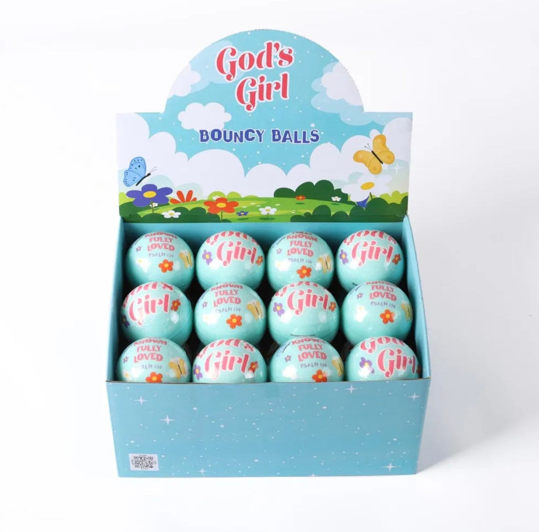 God’s Girl Soft Play Ball – Christian Kids Faith Toy | Single or Pack of 24