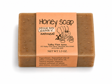 Honey Soap – Milk & Honey Oatmeal Soap | Handmade Natural Bar Soap