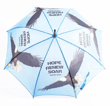 Hope Renew Soar Christian Umbrella – Isaiah 40:31 Eagle Faith Umbrella