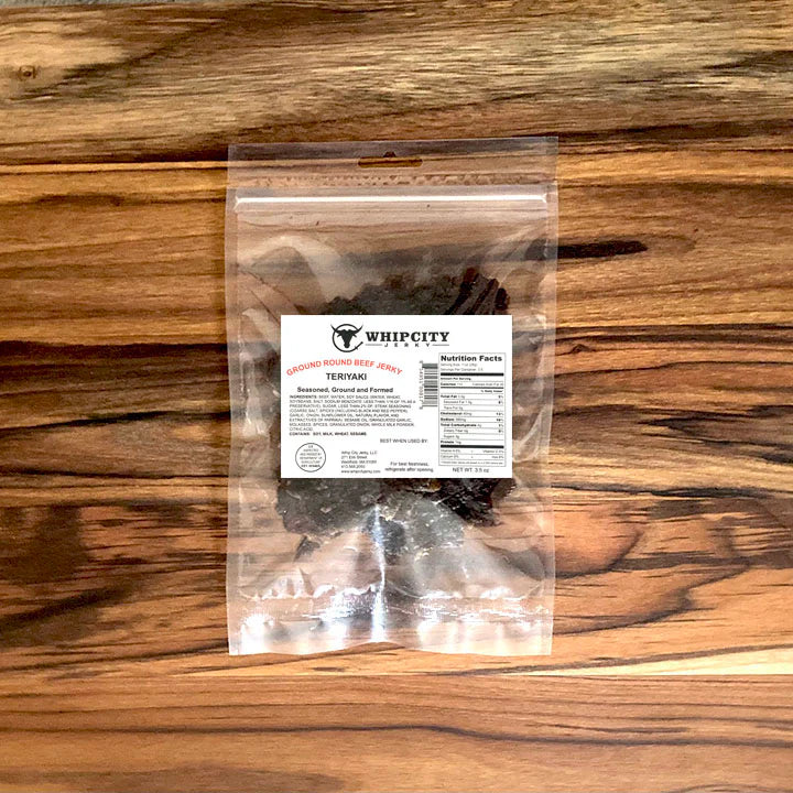 Teriyaki jerky (whip city jerky)