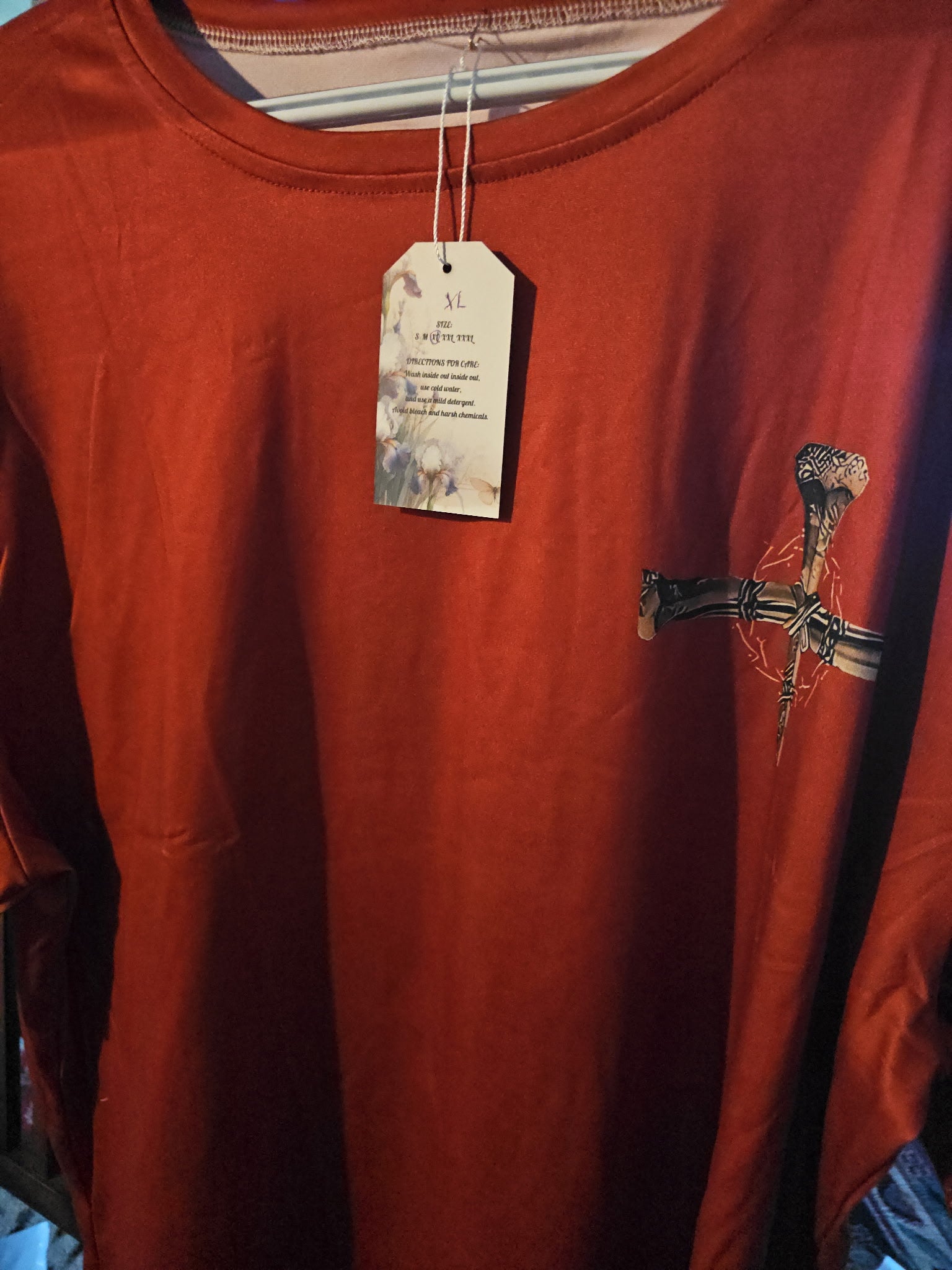 You bring up my past, ill bring up your future (burnt orange) XL mens t-shirt