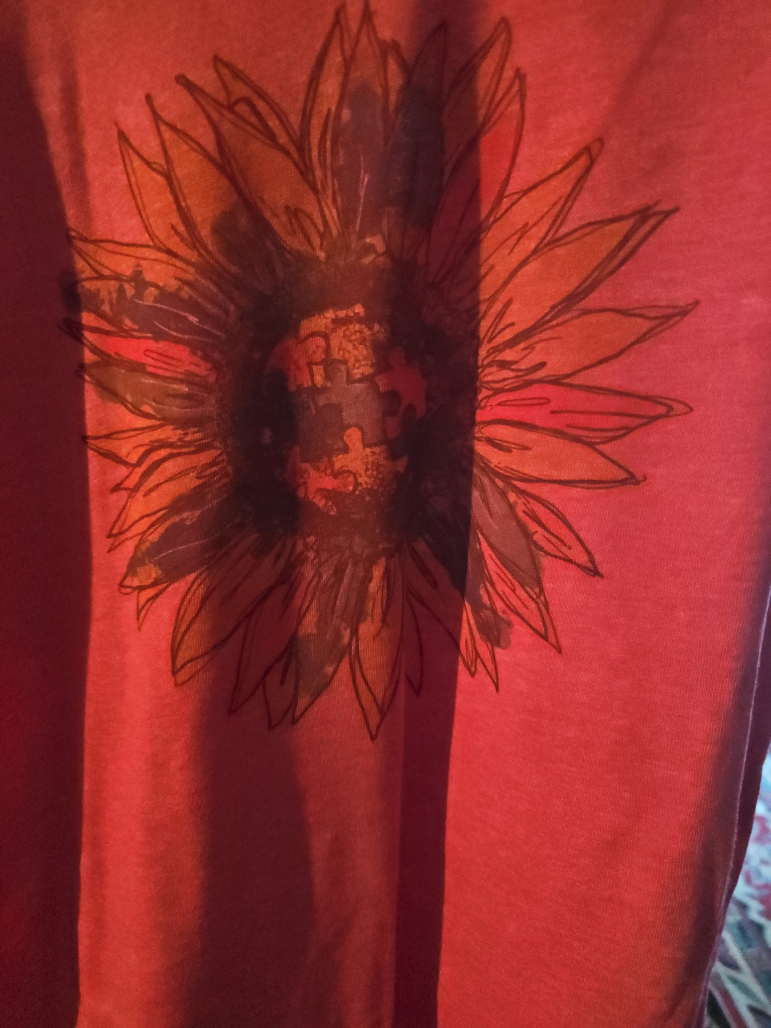 Flower autism puzzle shirt