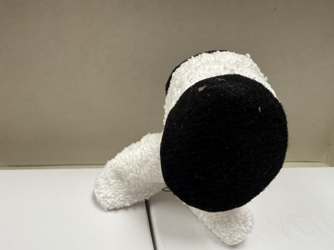 Boo boo buddy white puppy purple bow