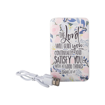 Power Bank - White - Lord Will Guide You