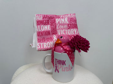 Cancer awareness think pink cup