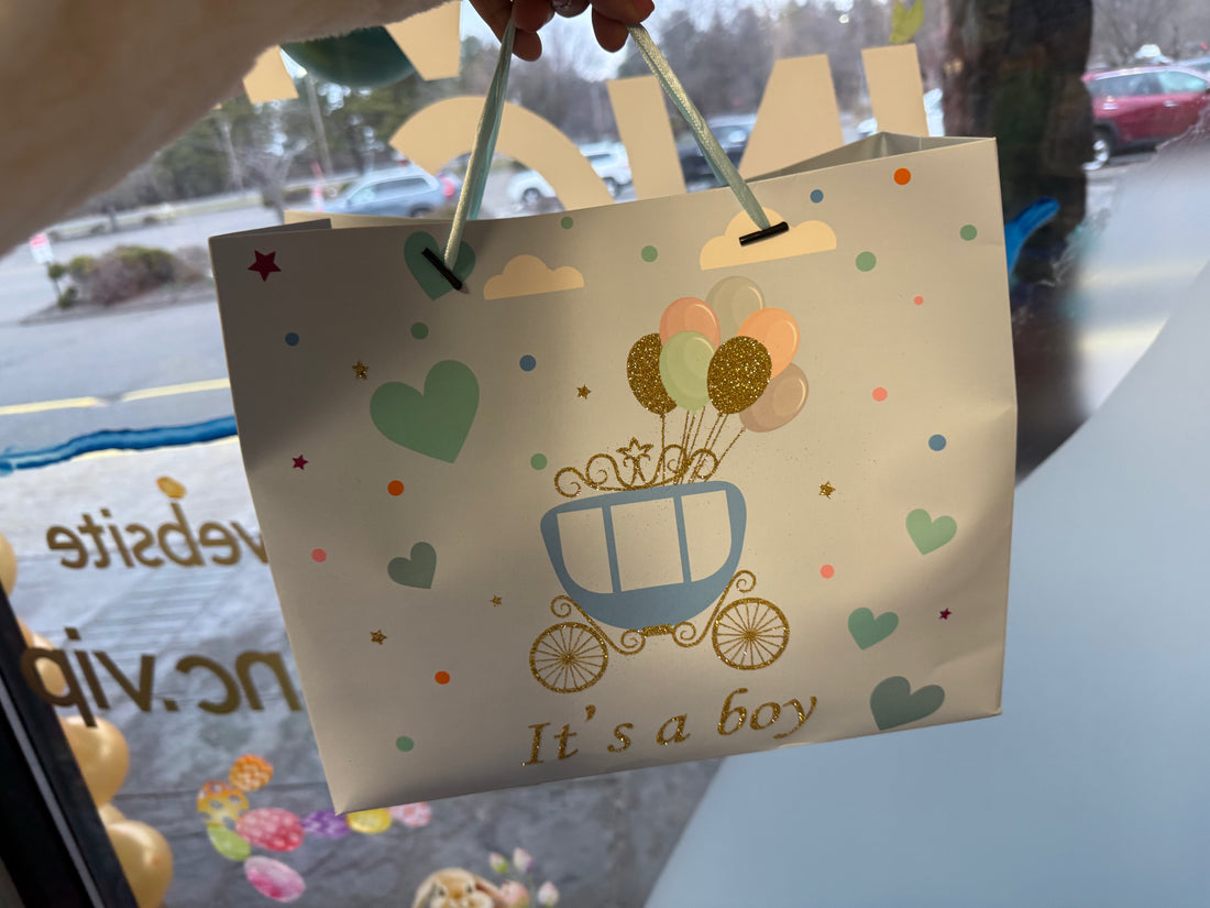 Mystery baby shower bag