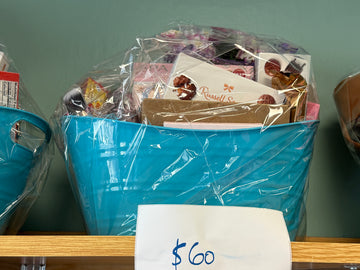 Candy flower blue basket