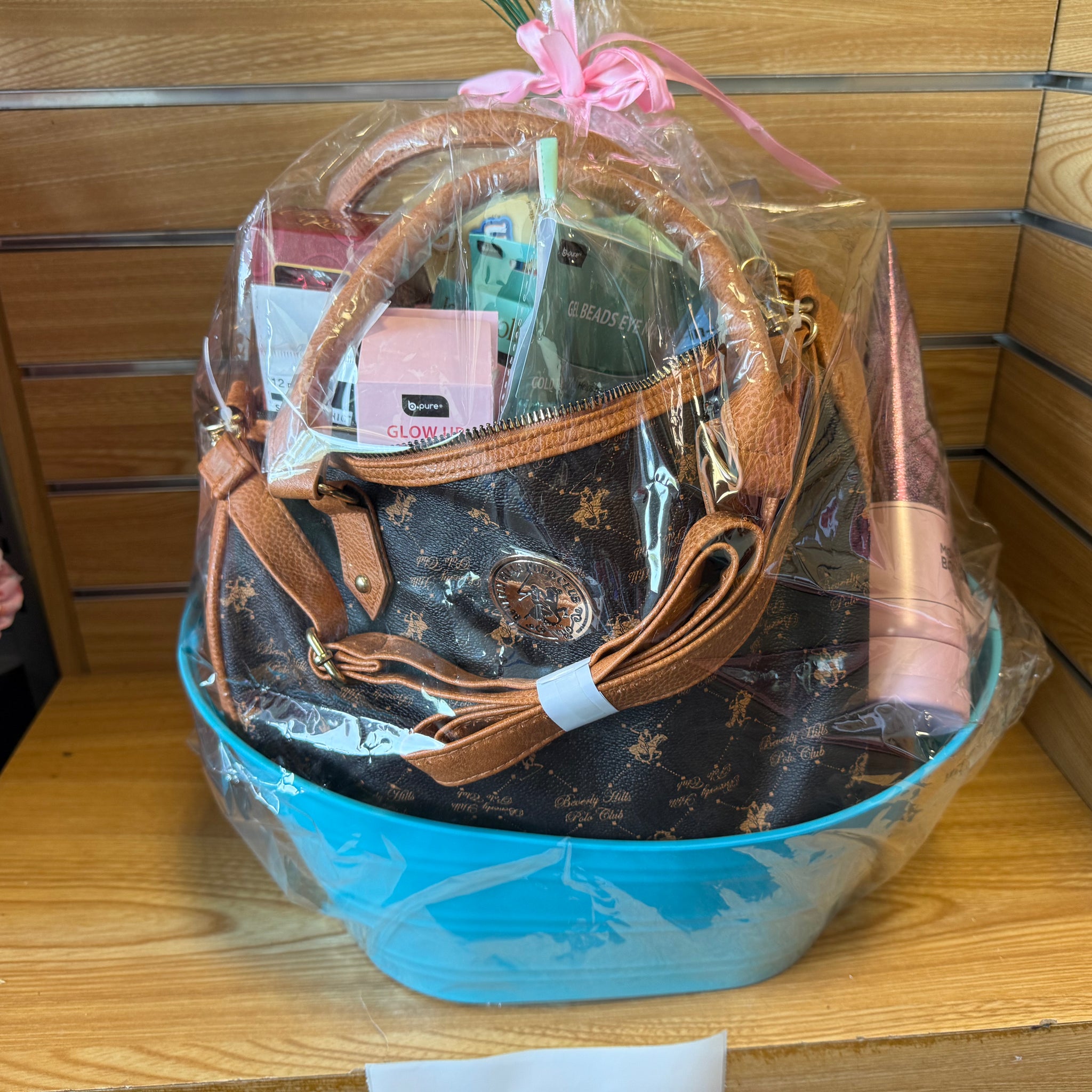 Self care luxury blue basket