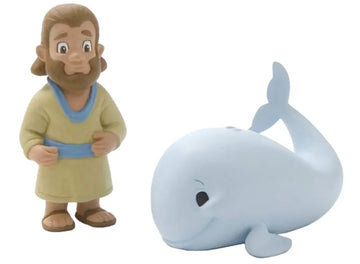 Jonah and the Big Fish Bible Story Figurine Set with Mini Storybook – Christian Toy for Kids