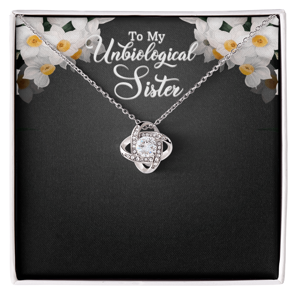 UNBIO SISTER Love Knot Necklace (Yellow & White Gold Variants)