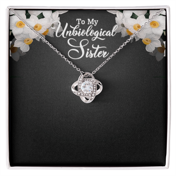 UNBIO SISTER Love Knot Necklace (Yellow & White Gold Variants)