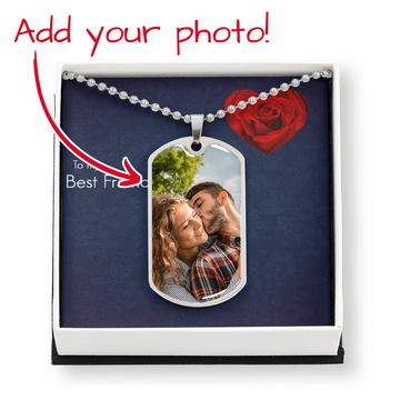 TO MY BEST FRIEND  Dog Tag Necklace