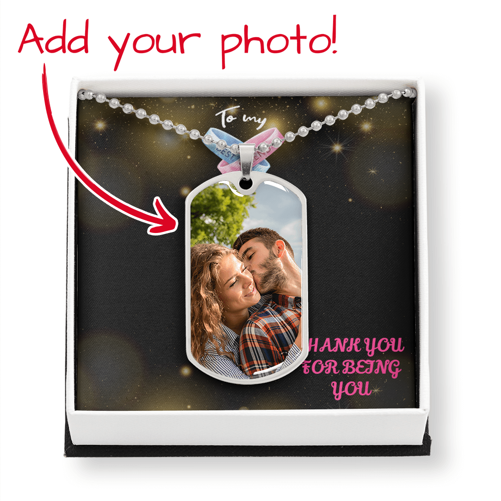 BEST FRIEND Dog Tag Necklace DOTS