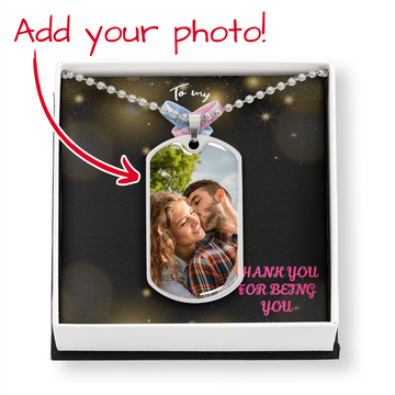 BEST FRIEND Dog Tag Necklace DOTS