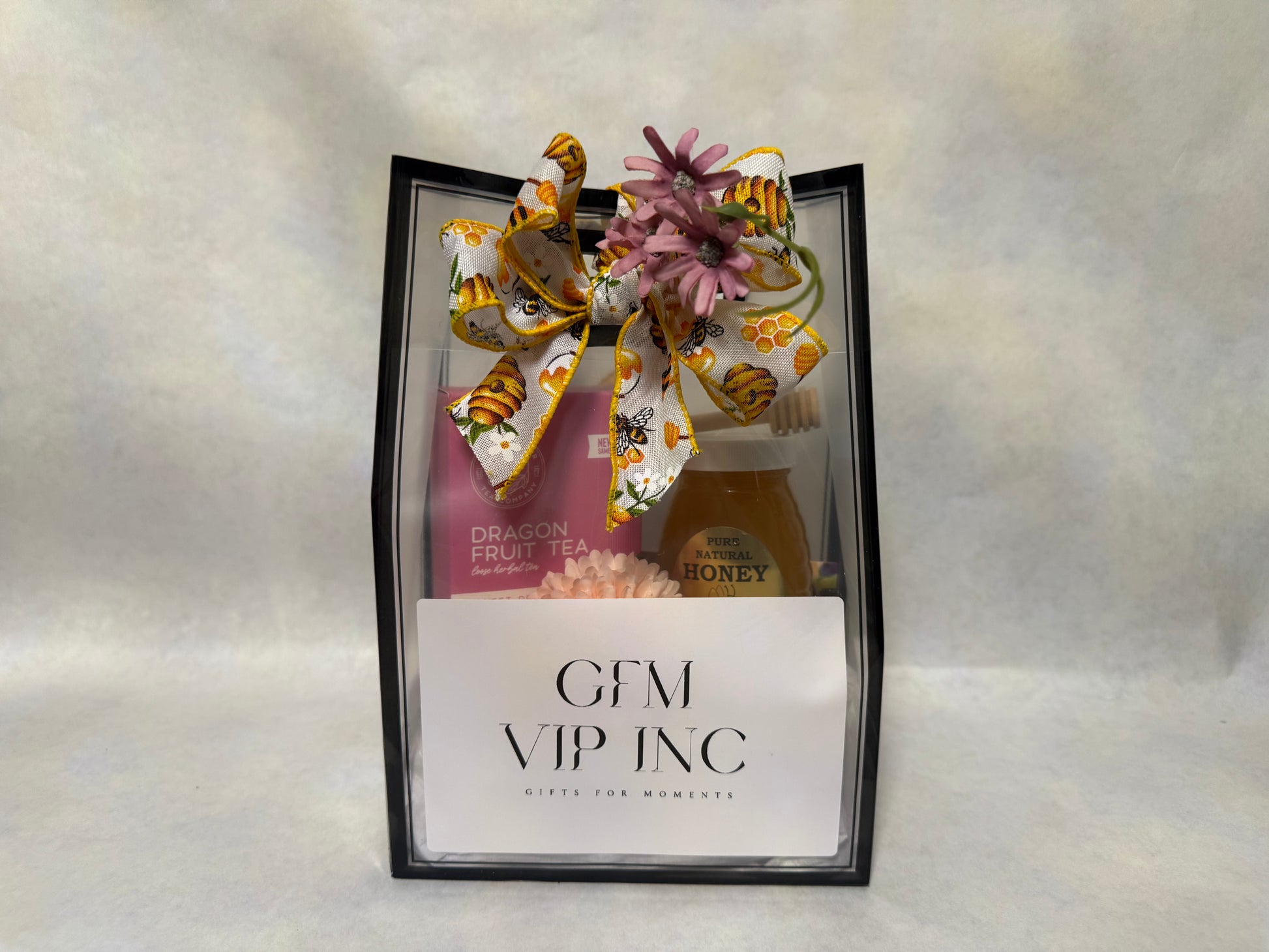 Faith & Tea Encouragement Gift Bag with premium tea, Westfield local honey, and encouragement card.