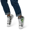 Men's high top canvas shoes