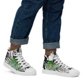Men's high top canvas shoes